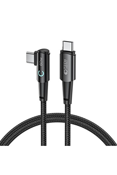 Tech-Protect Cablu UltraBoost USB-C la USB-C, 60W/6A, 1m, Gri