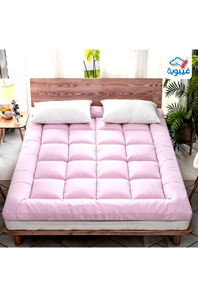 Ghaiboba بكج لباد سرير فندقي فاخر ارتفاع 14 سم مع مخدتين فندقية