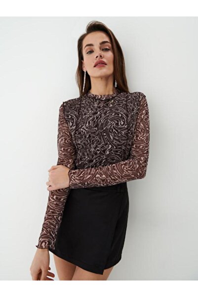 MOHITO Mohito body type blouse, Brown, 4247P-08-P-M