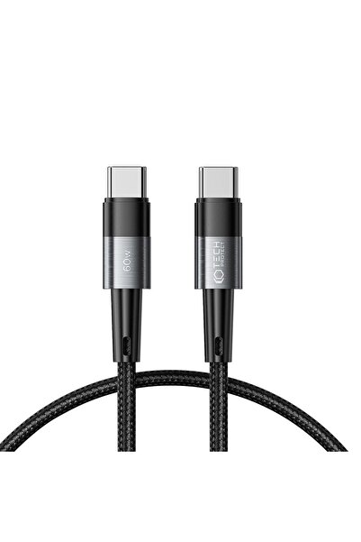 Tech-Protect UltraBoost USB-C Cable, 60W PD Fast Charge, 25cm Gray