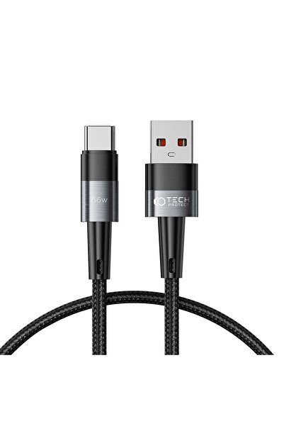 Tech-Protect UltraBoost 66W USB/USB-C Cable, 6A, 25cm, Grey
