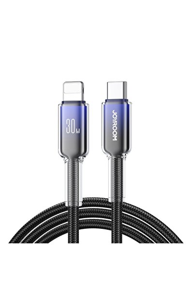 Joyroom Cablu de date S-A42, USB-C/Lightning, 30W, 1,2m, Negru