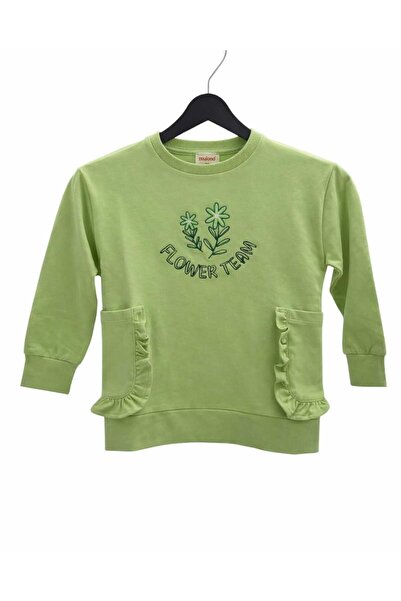 Zeyland Flower Team Nakışlı Cep Detaylı Kız Çocuk Sweatshirt