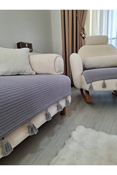 ARVA Home Sofa Cover 100% Cotton Tufted Sofa Cover Set