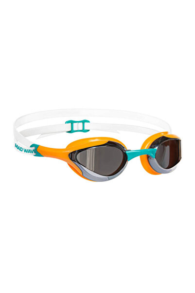 Mad Wave Alien Mirrored Racing Goggles Orange