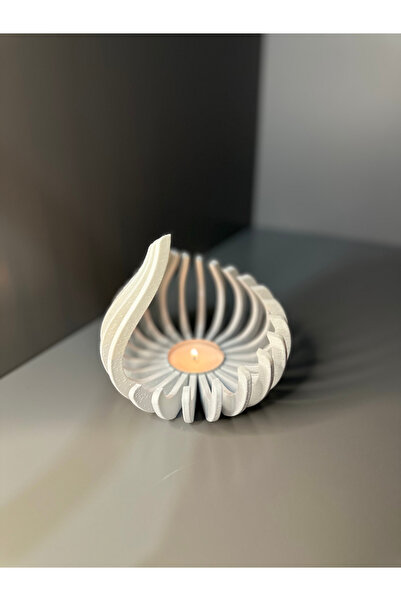 3Dark Print DAMLA DESENLİ DEKORATİF MUMLUK (HEDİYELİK)