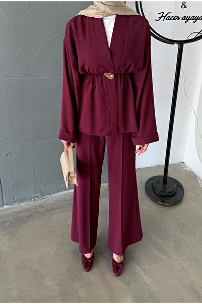 Aranlı tekstil Set de 2 tunici/pantaloni cu talie elastică