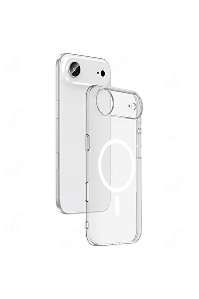 halkhouse iPhone 17 Air Kılıf Kamera Korumalı Magsafe Şarj Özellikli Şeffaf L...