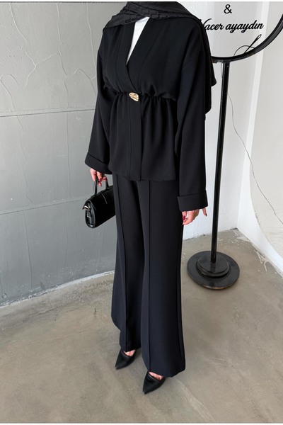 hacer ayaydın Elastic Waist Tunic/Pants 2-Piece Set