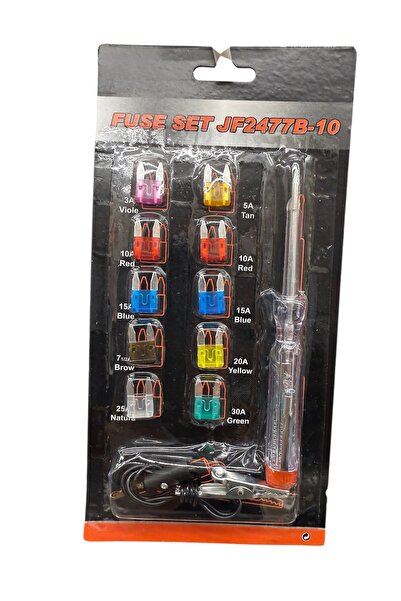 Markasız ucuz Oto Elektrik Kontrol Kalemi ve Sigorta Seti 6 12 24 Volt Uyumlu