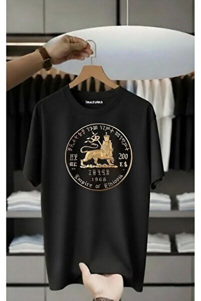 İnazuma Outdoors Unisex Oversize Βαμβακερό T-shirt με στάμπα, κοντό μανίκι κα...