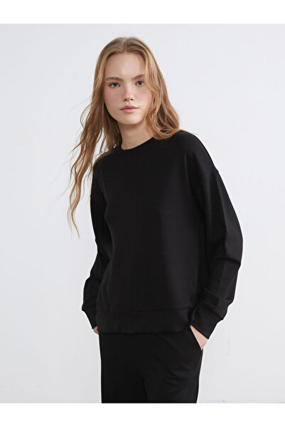 LC Waikiki Rmz Gi̇yi̇m Farkiyla Zero Roba Collar Soft Touch Women's Sweatshirt