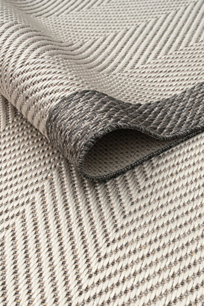 denf home Sisal Otantik Çerçeveli Leke Tutmaz Yumuşak Doku Kaymaz Salon Korid...