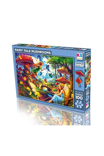 Ks Puzzle 31502 Fairy Tale Mushrooms 100 Piece Puzzle