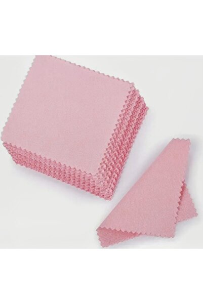 Clear Pink Gümüş,Altın,Çelik Takı Temizleme Parlatma Mendili(50 ADET)