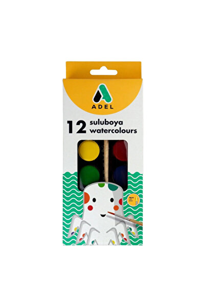 Adel Watercolor Set 12 Pieces 30mm