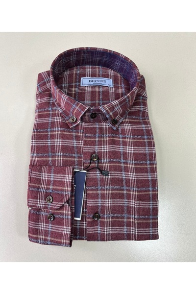 Butik Wide fit quality winter dad shirt
