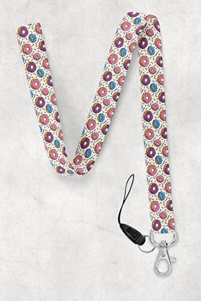 BUEMİ Donut Neck Strap, Neck Strap Lanyard, Card and Phone Holder - Bas025