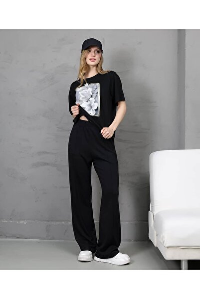 REDMİNA fashion Modern Art Printed Double Set