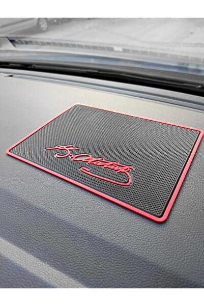 STİLİX GARAGE وسادة مقاومة للانزلاق على لوحة القيادة مع شعار أتاتورك 20×13.5 سم