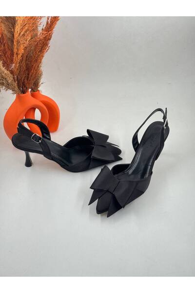 markasende Bow Chic Bowknot Satin Heeled Women's Shoes