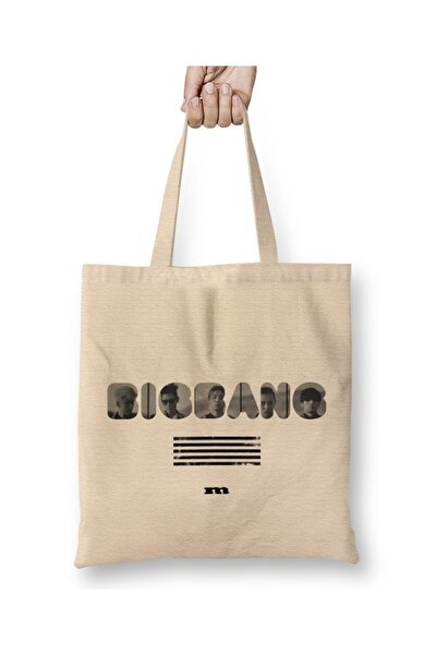 Toyaso Bigbang Made Typography White Cloth Bag Long Handle Shopping Bag Beach...