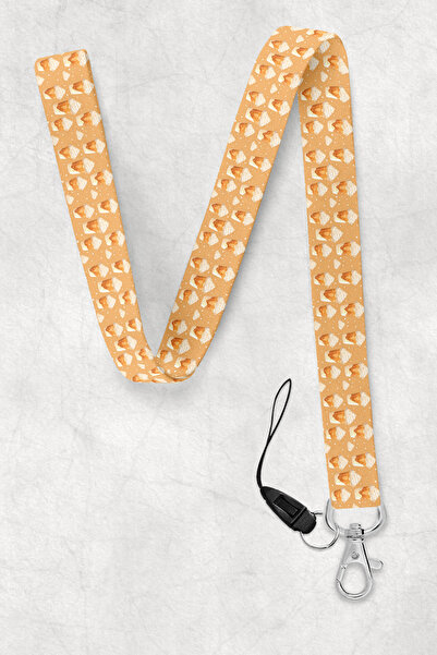 BUEMİ حزام رقبة لاتيه، حبل تعليق للرقبة، حامل للبطاقات والهواتف - BAS020