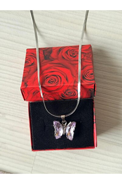 İYİ MODA Butterfly Necklace Butterfly Patterned Gift Necklace
