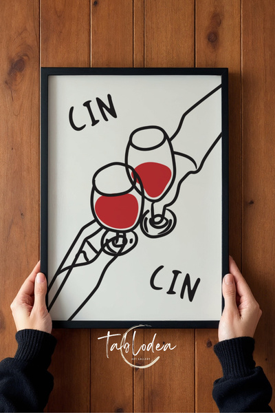 tablodea Stil Pinterest, cu inscripția Gin Gin, Pahar de vin, Cafenea, Bar, D...