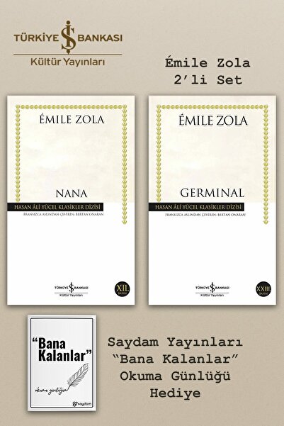TÜRKİYE İŞ BANKASI KÜLTÜR YAYINLARI Nana & Germinal - Emile Zola | Hasan Ali ...