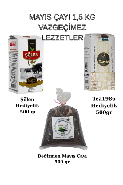 ÇAYLAR AVM May Tea Set Tea1986, Sheolun and Değirmen Tea 3-Pack First Harvest...