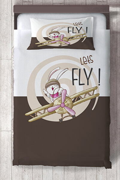 Talia Home Lets Fly Patterned Children's Room Bedspread Tlay-329