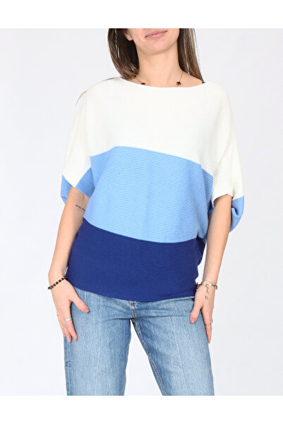 Evendi Blouse, White/Blue