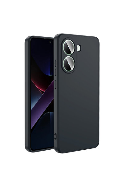 Ceponya Poco X7 Pro Kılıf Lansman Tasarım İç Yüzeyi Kadife Silikon