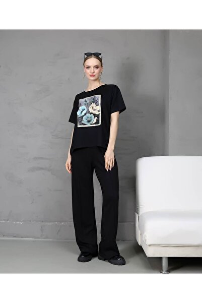 REDMİNA fashion Wide Leg Artistic Suit