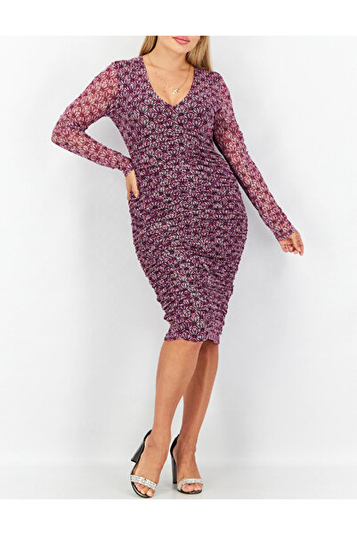 Evendi Short dress, Purple