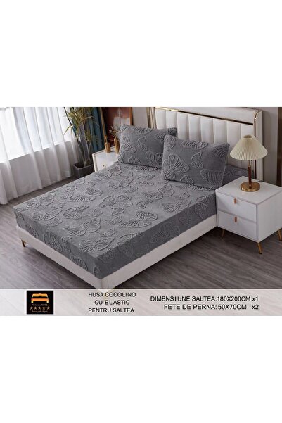 Veluxio Home Cocolino bed cover with elastic + 2 pillowcases – premium, soft ...