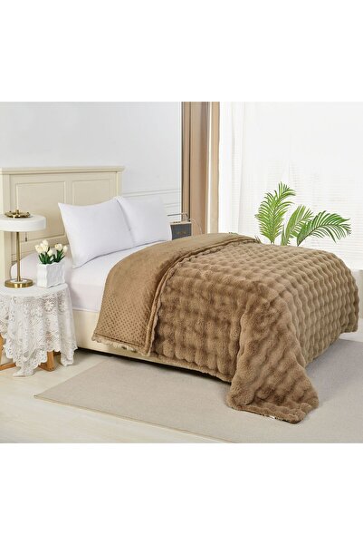 Veluxio Home Rabbit Fur Blanket - Soft, Fluffy and Warm