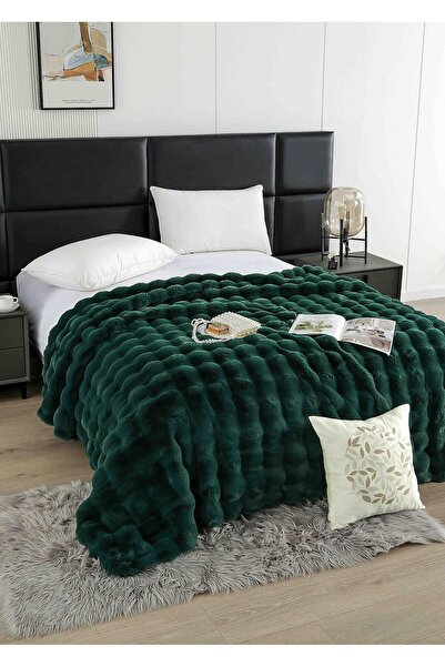 Veluxio Home Rabbit Fur Blanket - Soft, Fluffy and Warm