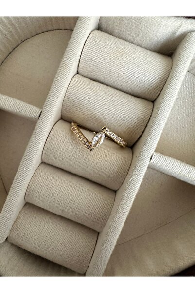 ringbox Gold Shuttle Stone Ring