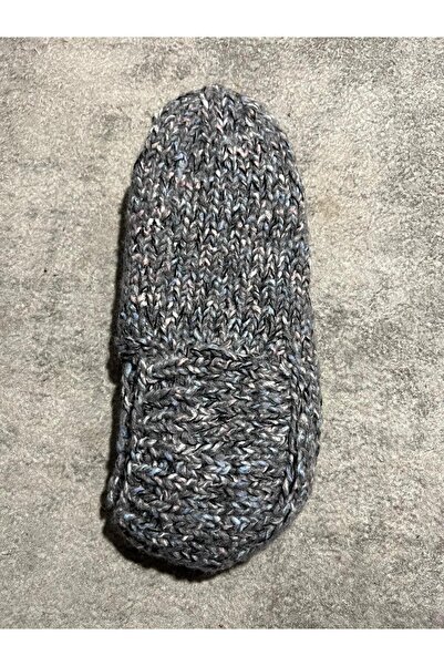 MESKSTORE El Örgü Sıcak&Yumuşak Tutan Kışlık Erkek Patik 46-47