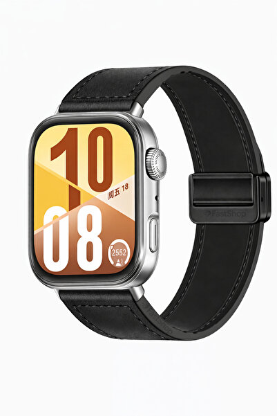 MMP SHOP Huawei Watch Fit 3 / Fit 4 / Fit 4 Pro Uyumlu Manyetik Tokalı Suni D...