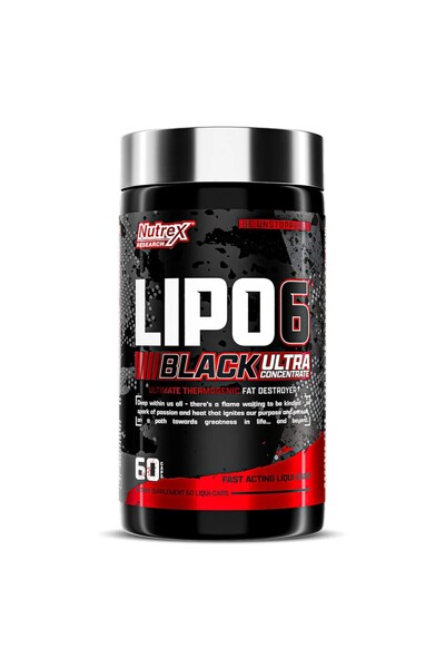 Lian Li Nutrex Research Lipo-6 Black Ultra Concentrate, 60 Capsules