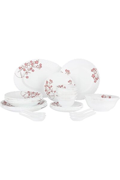 DELCASA 33 Pcs Opalware Dinner Set
