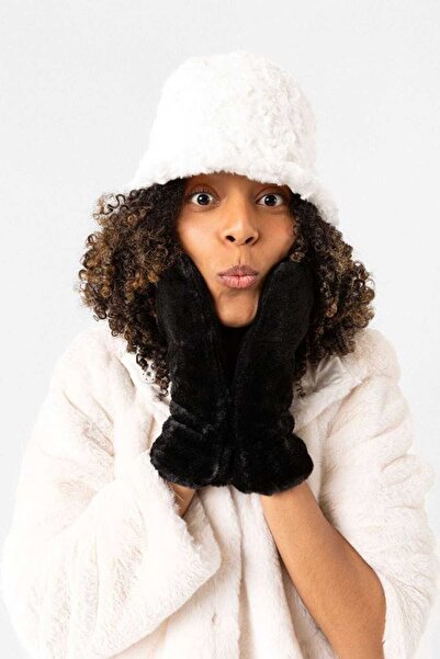 ANBLYs COLLECTION Soft Textured Tessel Plush Gloves