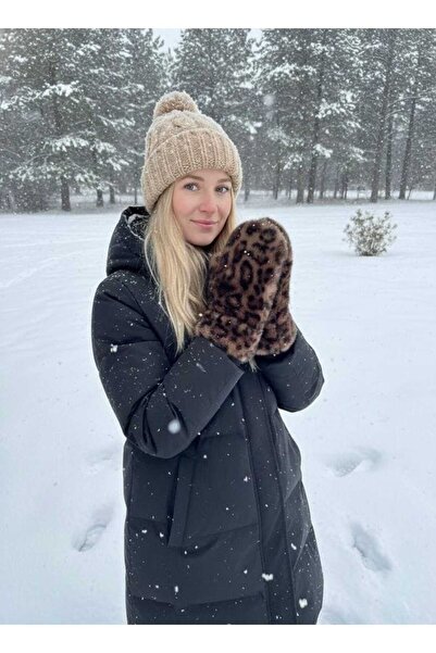 ANBLYs COLLECTION YUMUŞAK DOKULU LEOPAR PELUŞ ELDİVEN