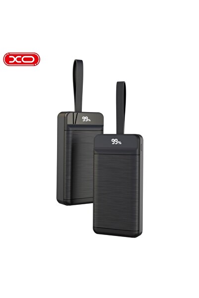 Xo 30000 mAh 22.5W Hızlı Şarj Destekli 3 Çıkışlı Dijital Ekranlı ve Fenerli P...
