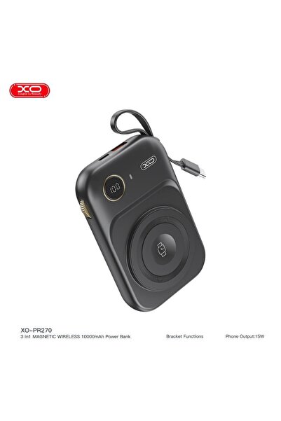 Xo 22.5W MagSafe Uyumlu Kablosuz Şarj Özellikli Dahili Type-C Kablolu 10.000m...