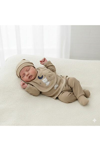 Baby Bakkal 5 قطع مطرزة بتصميم القمر والدب من مستشفى إيت وين