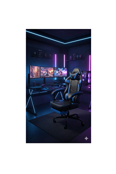 LAOBAN Massage Gaming Chair with footrest,Computer Chair with Flat Seat Cushi...